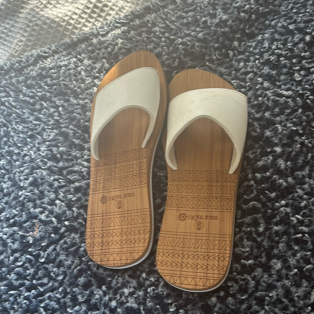 RAYA SUN WHITE SANDALS